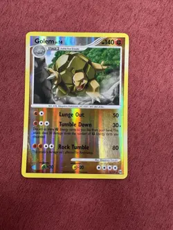 Golem 19/99 Reverse Holo Foil Vintage Pokemon Card - Image 1