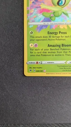 Celebi 009/185 Amazing Rare - SWSH Vivid Voltage - Pokemon TCG Card - Image 4