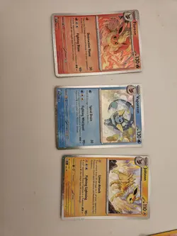 Pokemon Flareon, Jolteon, Vaporeon BLACK STAR PROMO SVP 167/168/169 COSMOS HOLOs - Image 1