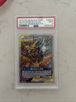 2019 POKEMON SM BLACK STAR PROMO #SM210 MOLTRES ZAPDOS ARTCUNO GX PSA 9 MINT - Image 1