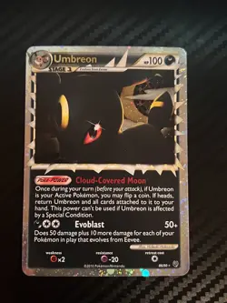 TWO SWIRLS Umbreon (Prime) 86/90 Undaunted Holo Pokemon TCG Vintage Card - Image 2