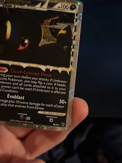 TWO SWIRLS Umbreon (Prime) 86/90 Undaunted Holo Pokemon TCG Vintage Card - Image 5