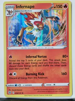 HOLO Infernape 026 /172 LP - B2G1F - Brilliant Stars Sword Shield Pokemon Card - Image 1