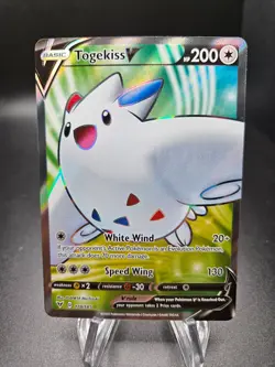 Togekiss V (Full Art) 178/185 Swsh04: Vivid Voltage Pokemon Card TCG NM+ - Image 1
