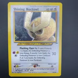 Shining Noctowl 110/105 Neo Destiny Secret Rare Pokemon Card LP - Image 1