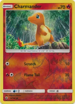 Charmander 18/147 Reverse Holo Burning Shadows Pokemon Card NM - Image 1