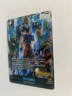 Bandai Son Goku SR Battle Card FS09-07 Dragon Ball Legends Super Rare 30000 HP - Image 3
