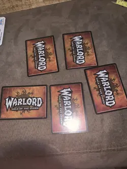 Warlord Saga Of The Storm 5 Card Lot THROW TYREN RUSKIN FAITH GIFT FROM ABOVE - Image 2