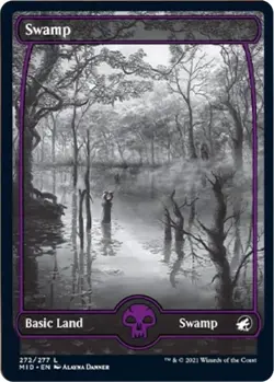 Swamp () 272 Innistrad: Midnight Hunt Magic MTG Foil - Image 1