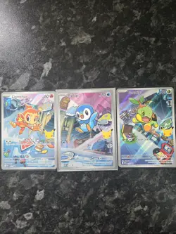 Pokemon TCG First Partner Illustration Collection Series 1 Gen 4 Sinnoh Starters - Image 1