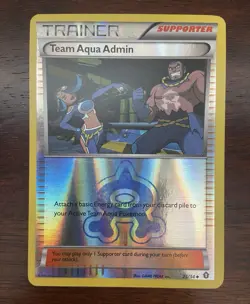 Team Aqua Admin Uncommon Reverse Holo Double Crisis 25/34 HP Pokemon TCG - Image 1