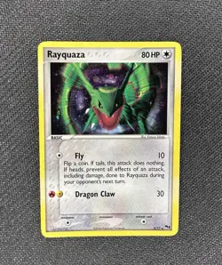 Rayquaza 3/17 Pop Series 1 Holo Rare Pokemon TCG 2004 Swirl 🌀 - Image 1