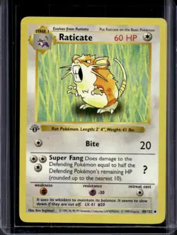 1999 Pokemon 1st Edition Raticate #40/102 - Image 1