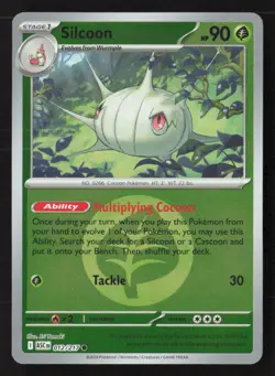 Silcoon (Energy Symbol Pattern) Common Reverse Holo ASC 012/217 NM Pokemon TCG - Image 1