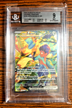 Hop's Zacian EX SIR #186|BGS MINT 9-VERY STRONG|SV Journey Together|Pokemon TCG - Image 1