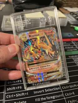 Pokemon Mega M Charizard EX Ultra Rare TCG Card 13/108 - Image 1