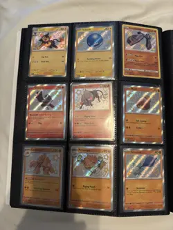 Pokemon TCG Paldean Fates Shiny Holo Lot Luxio Voltorb Tauros 40 cards lot - Image 1