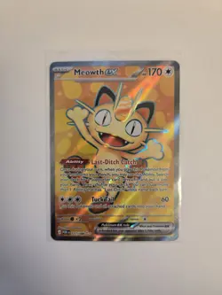 Meowth EX 107/088 ME03: Perfect Order Full Art Holo NM Pokemon - Image 1