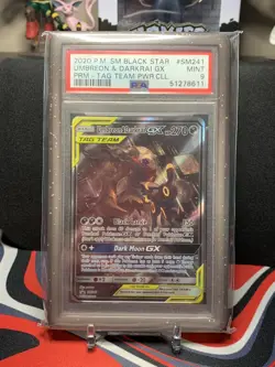 Umbreon & Darkrai GX SM241 Black Star Promo Tag Team Pokemon Card PSA 9 MINT 📈 - Image 1