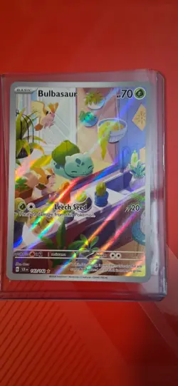Pokemon TCG Bulbasaur Stellar Crown Illustration 143/142 - Image 1