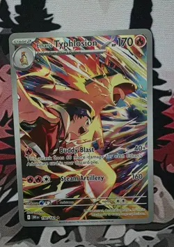 Ethan's Typhlosion 190/182 SV10: Destined Rivals Illustration Rare Pokemon TCG - Image 3