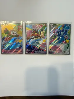 First Partner Illustration Collection Series 1 Gen 7 Alola Starters Pokemon TCG - Image 1