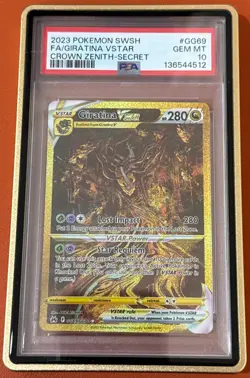 2023 Pokemon SWSH Crown Zenith Secret #GG69 FA Giratina VSTAR PSA 10 New Cert - Image 1