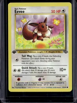 1999 Pokemon Jungle 1st Edition Eevee #51/64 - Image 1
