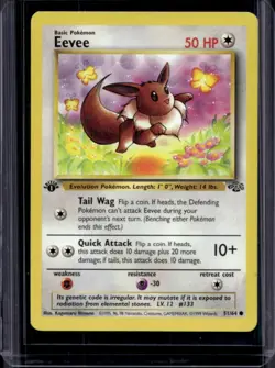 1999 Pokemon Jungle 1st Edition Eevee #51/64 - Image 1
