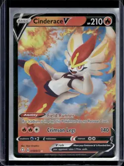 2021 Pokemon SWSH Shining Fates Cinderace V #018/072 - Image 1