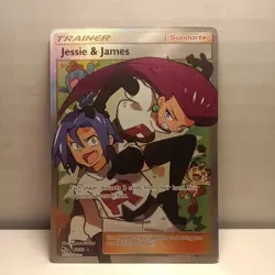 Pokemon Jessie & James Trainer Full Art Holo Rare 68/68 Hidden Fates English - Image 2