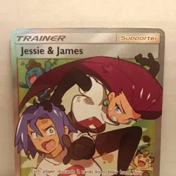 Pokemon Jessie & James Trainer Full Art Holo Rare 68/68 Hidden Fates English - Image 3