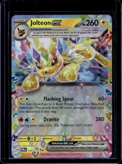 2025 Pokemon Prismatic Evolutions Jolteon ex Double Rare #030/131 - Image 1
