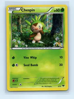 Pokemon tcg McDonald's Promos 2014 Chespin Lightly played - Image 1