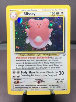 Pokemon TCG Blissey 2/64 Neo Revelation Holo Rare WOTC VTG 2001 - Image 1