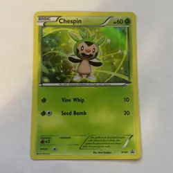 Chespin - Holo Rare - XY01 - Pokemon 2013 TCG - Black Star Promo - Image 1