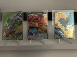 Pokemon First Partner Kanto Region - Bulbasaur, Charmander, Squirtle Near Mint! - Image 1