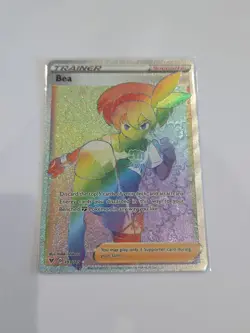 Bea 193/185 Rainbow Secret Rare Full Art SWSH04: Vivid Voltage Pokemon TCG - NM - Image 1