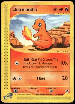 Pokemon Charmander (97) Common Expedition 097/165 HP - Image 1