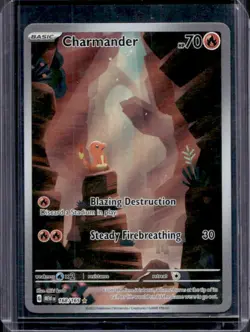 2023 Pokemon SV 151 Charmander Illustration Rare #168/165 - Image 1