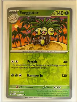 Exeggutor 103/165 Uncommon 151 Pokemon Reverse Holo Near Mint - Image 1