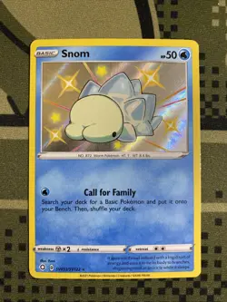 Pokemon Snom Shining Fates: Shiny Vault SV033/SV122 Near Mint NM Holo Rare - Image 1