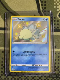 Pokemon Snom Shining Fates: Shiny Vault SV033/SV122 Near Mint NM Holo Rare - Image 3