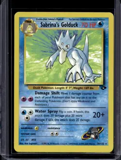 2000 Pokemon Gym Challenge Sabrina's Golduck #30/132 - Image 1
