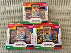 Pokemon TCG First Partner Illustration Collection Series 1 New Sealed (3 Boxes) - Image 1