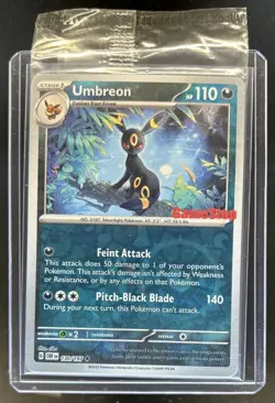 2023 Pokemon SV Obsidian Flames Umbreon Reverse Holo #130/197 - Image 1