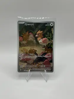 2025 Pokemon Mega Evolution Spearow Illustration Rare #151/132 - Image 1