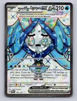 WELLSPRING MASK OGERPON EX 194/167 ULTRA RARE TWILIGHT MASQUERADE POKEMON NM - Image 1