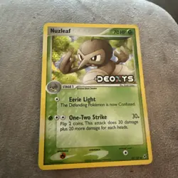 Nuzleaf Pokemon 43/107 Deoxys Reverse Holo Stamped 2005 - Image 2