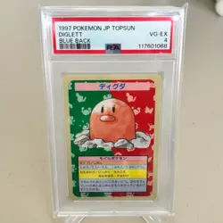 Diglett No Number Topsun Blue Back Japanese Pokemon ~ PSA 4 - Image 1